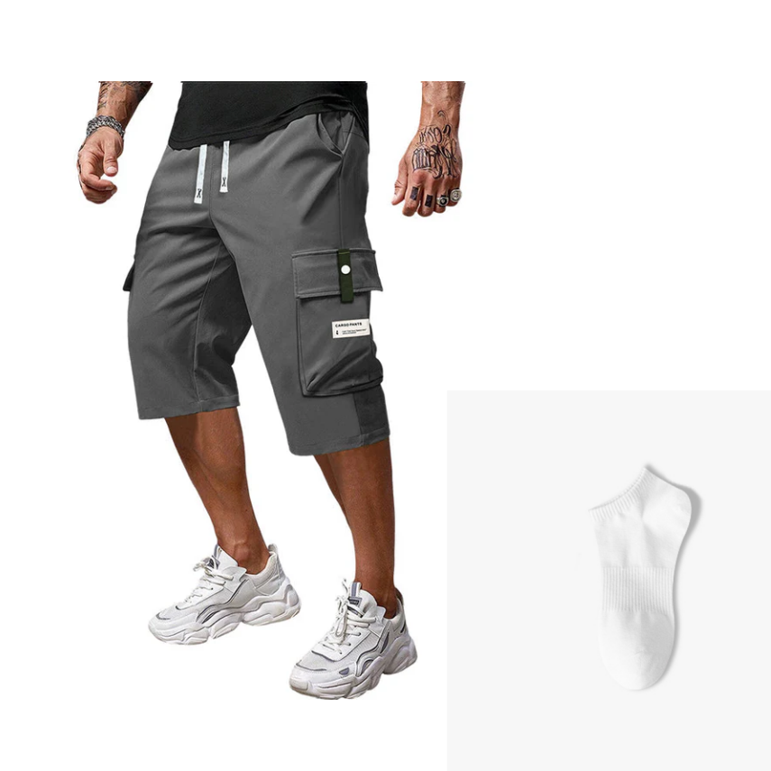 💥Cargo Capri Homme Coupe Décontractée | Style & Confort Réunis 👖✨【Nouveauté 2026】