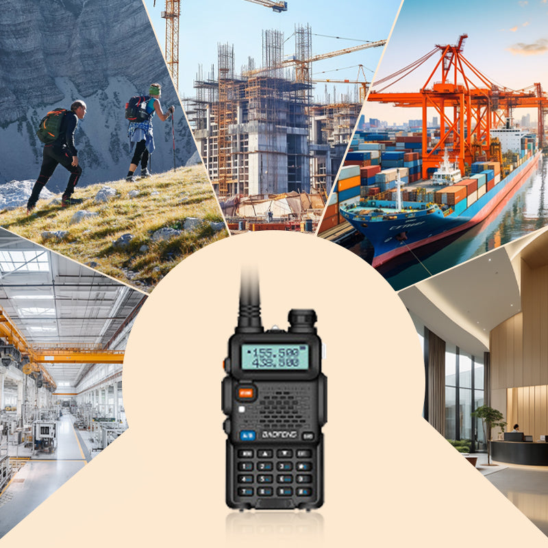 Radio amateur UV-5R longue portée – Walkie-Talkie double bande bidirectionnel