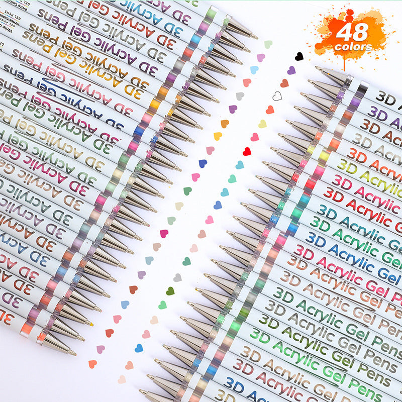 ⏳Spécial à durée limitée⏰Ensemble de stylos gel multicolores🎨🖋️