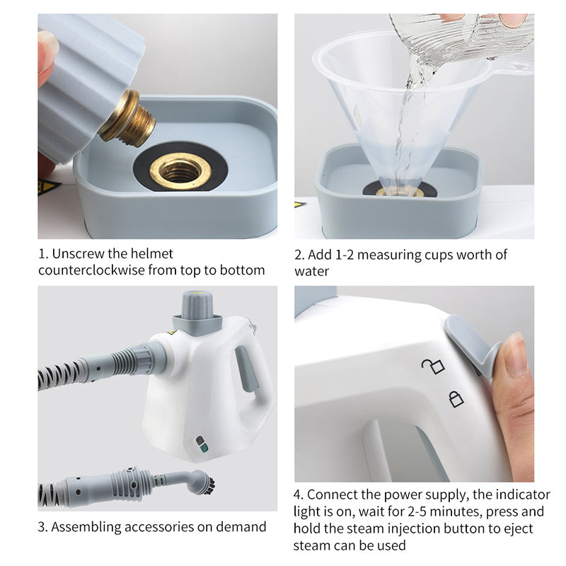 ✨Kit nettoyeur vapeur portable polyvalent pour la maison — nettoyage rapide et efficace