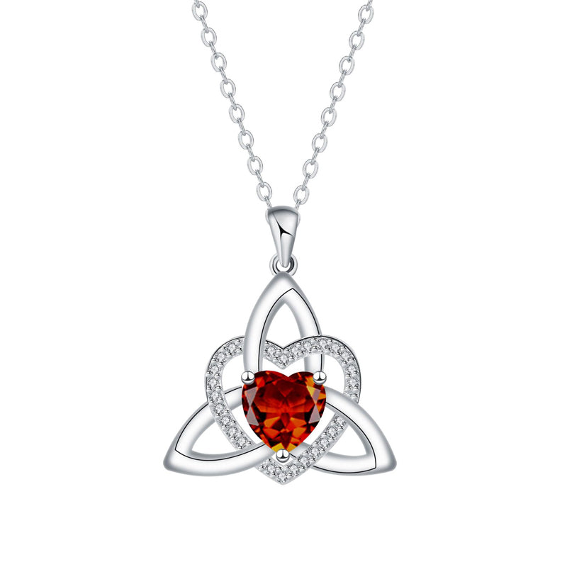 ⏳Spécial à durée limitée⏰Collier avec pendentif en forme de cœur et nœud celtique💎📿