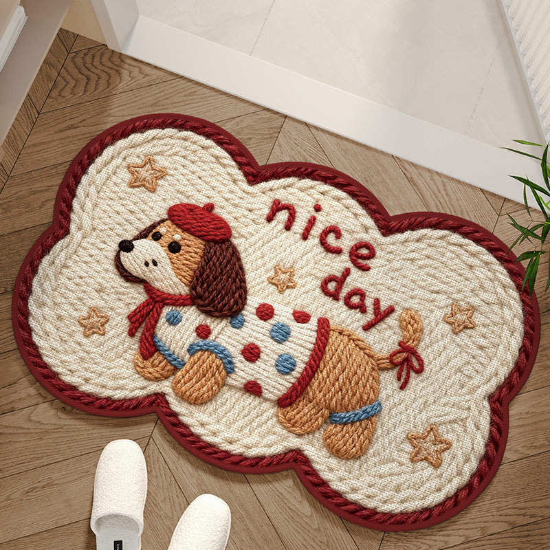 Limited-Time 50% Off: Absorbent Woven Bath Mat with Non-Slip Bottom — Keeps Floors Dry & Safe 🐶🐱