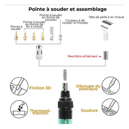 🔥Fer à souder portatif 4 en 1 au gaz – économie de 50%🔥