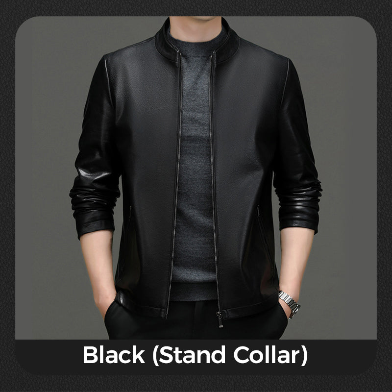 ❄️Soldes d'hiver : 50 % de réduction🔥Veste en Cuir PU Classique pour Homme