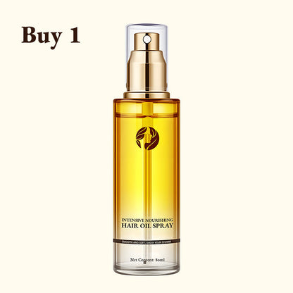 Huile capillaire nourrissante intensive en spray — soin rapide, brillance et force des cheveux