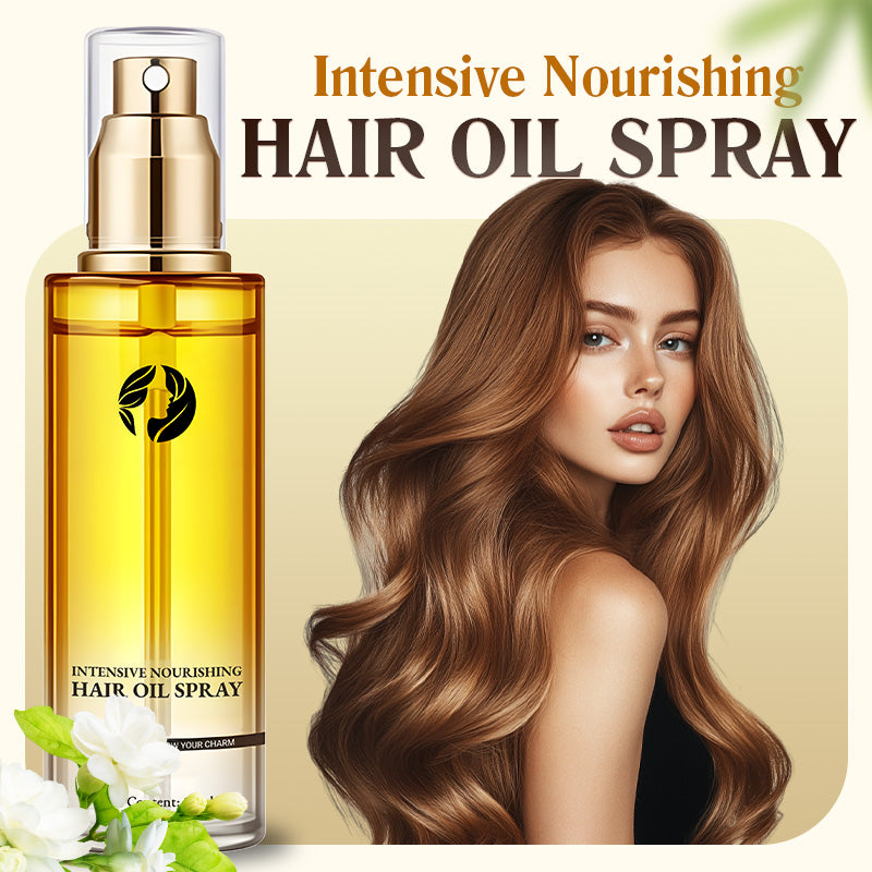 Huile capillaire nourrissante intensive en spray — soin rapide, brillance et force des cheveux