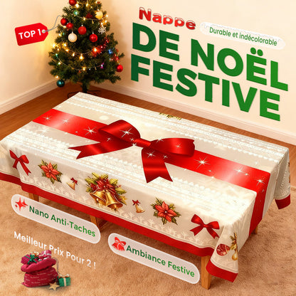 Nappe élégante à motif de Noël – 46% de réduction, stock limité