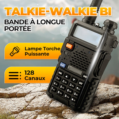 Radio amateur UV-5R longue portée – Walkie-Talkie double bande bidirectionnel