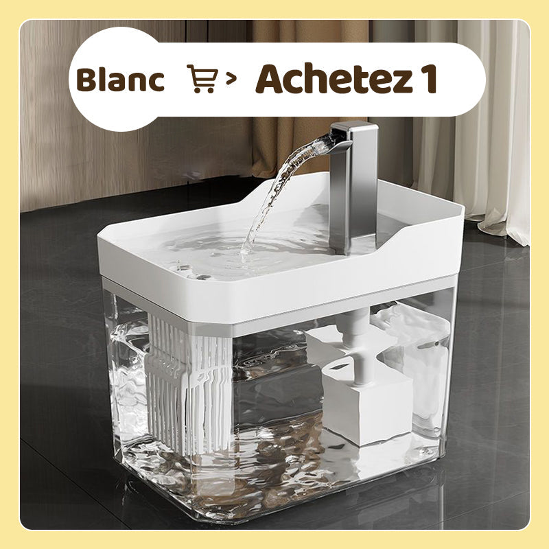🔥 50% DE RÉDUCTION - Fontaine à Eau Automatique pour Animaux, Capacité 1,5 L, Fonctionnement Silencieux et Écoulement Continu pour une Hydratation Optimale 🐱💧