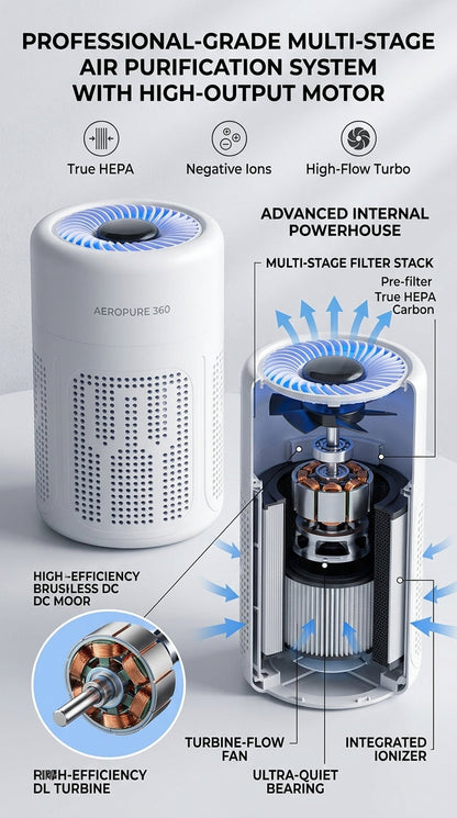 Purificateur d'air intelligent avec fonction aspirateur