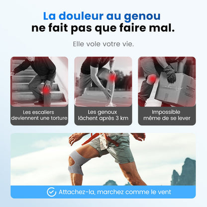 Genouillère ajustable de protection du genou pour le sport