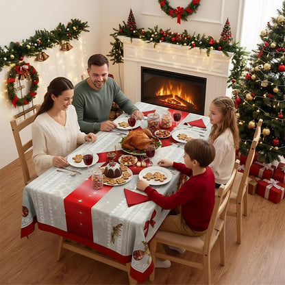 Nappe élégante à motif de Noël – 46% de réduction, stock limité