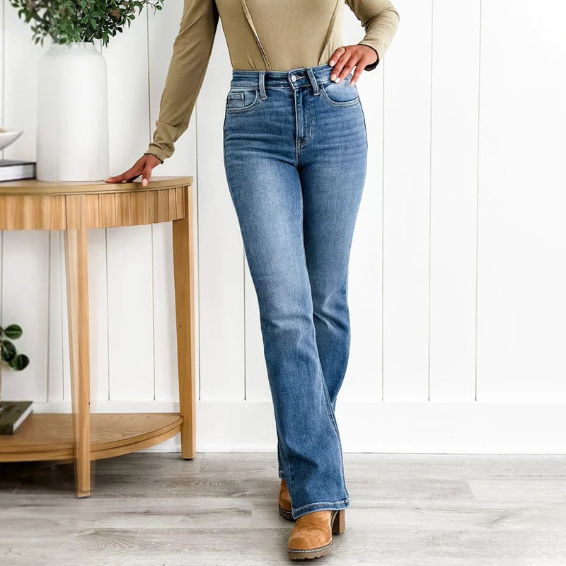 🔥Pantalon stretch à taille haute pour les abdominaux 👖 + extensible à 360° pour une silhouette plus mince