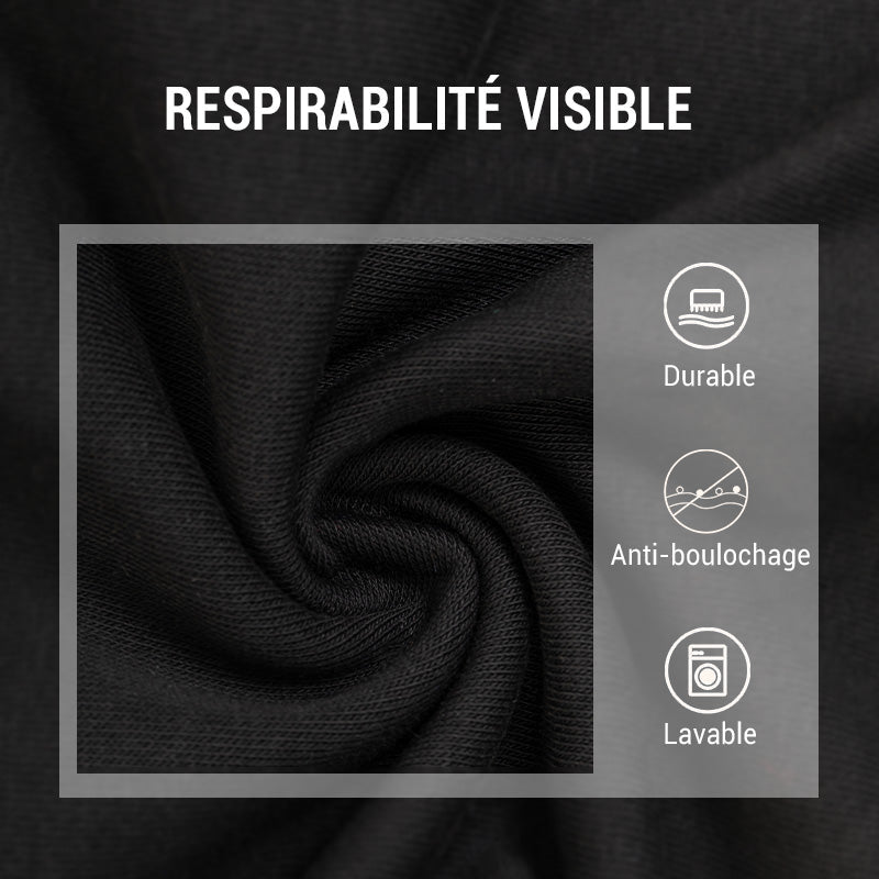👕 50% DE RÉDUCTION ! ✨ T-shirt Homme à Col Montant - Coupe Adjustable et Tissu Respirant, Idéal pour Sport ou Quotidien 🏃‍♂️