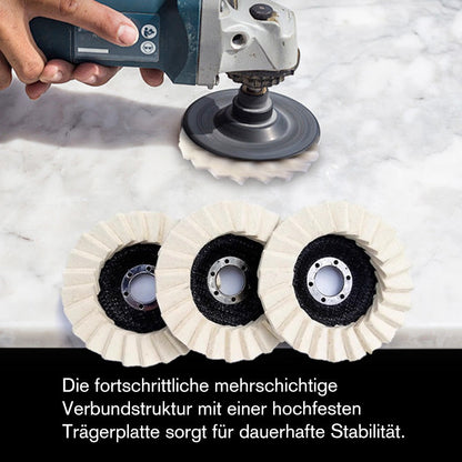 🔥Wollfilz-Lamellenpolierscheibe – sanfte, feine Oberflächenpolitur für brillanten Glanz
