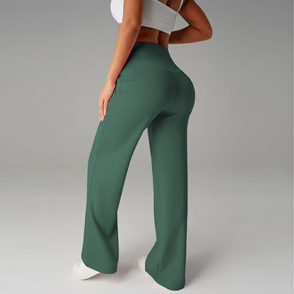 💃 Élégance Quotidienne - Pantalon Droit Femme Tissu Souple - Coupe Ample & Confort Parfait【Offre Spéciale】