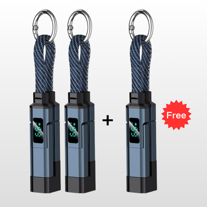 💐50% DE RÉDUCTION ! 🔌 Câble de charge 4 en 1 avec affichage numérique et anneau porte-clés – charge rapide, résistant aux nœuds et compact ⚡🔑【Offre Limitée】