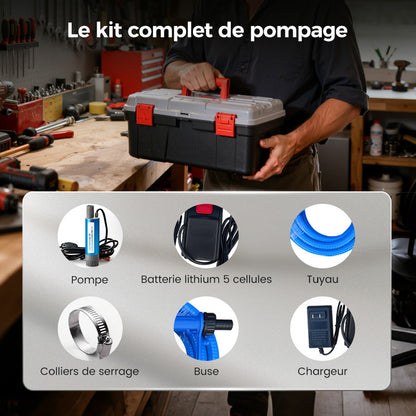 51% de réduction ! Ensemble Pompe à Huile et Eau Haute Puissance — Performances Élevées, Portable et Multifonctionnel 💪🔋✨