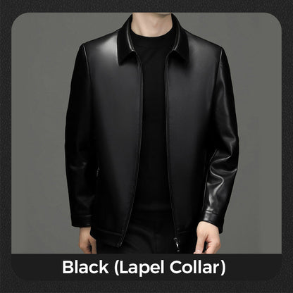 ❄️Soldes d'hiver : 50 % de réduction🔥Veste en Cuir PU Classique pour Homme