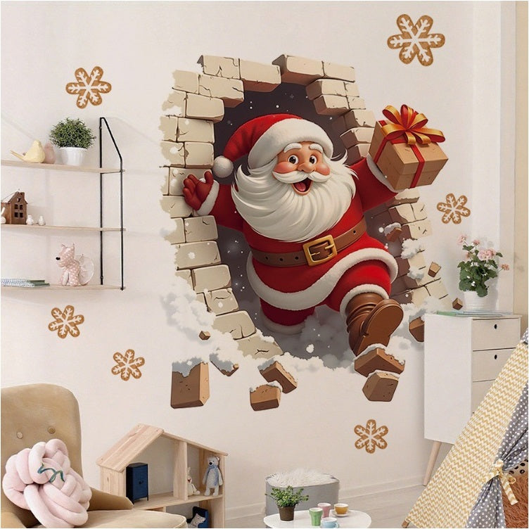 🎅Soldes de Noël 50 % DE RÉDUCTION !!🎁Autocollants muraux créatifs de Noël
