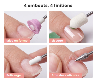 Appareil Professionnel pour Réparer, Façonner et Polir les Ongles