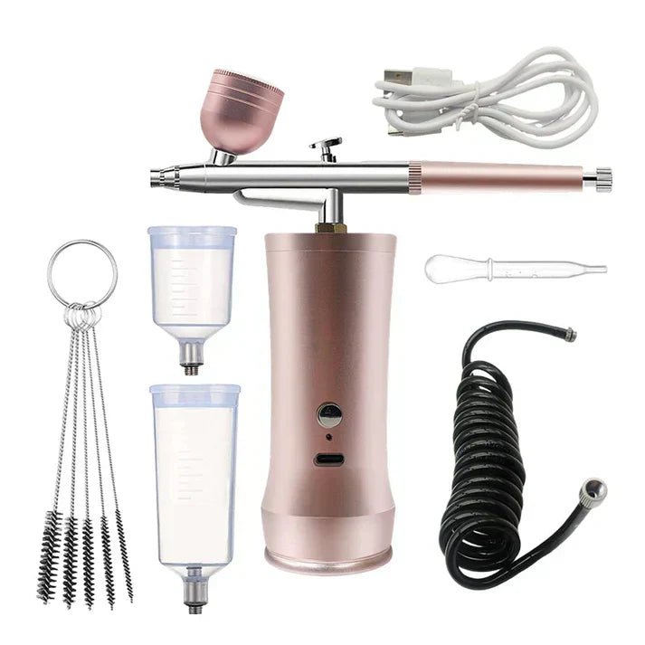 🎨 Kit d’aérographe sans fil avec compresseur intégré – Parfait pour maquillage, modélisme, art et customisation