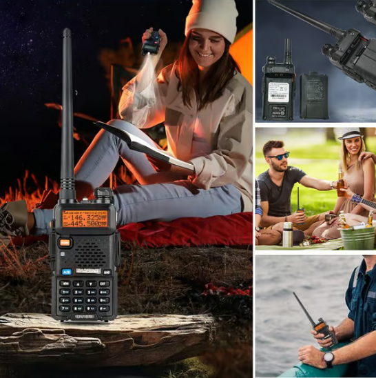 Radio amateur UV-5R longue portée – Walkie-Talkie double bande bidirectionnel