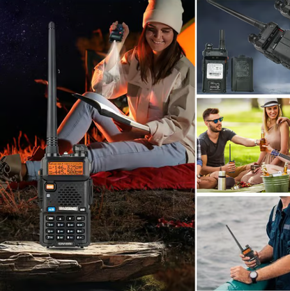 Radio amateur UV-5R longue portée – Walkie-Talkie double bande bidirectionnel