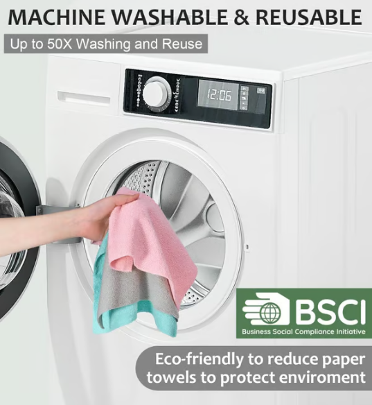 Offre trio: 3 pour le prix de 2 — Rouleau de tissu microfibre réutilisable ♻️🔥