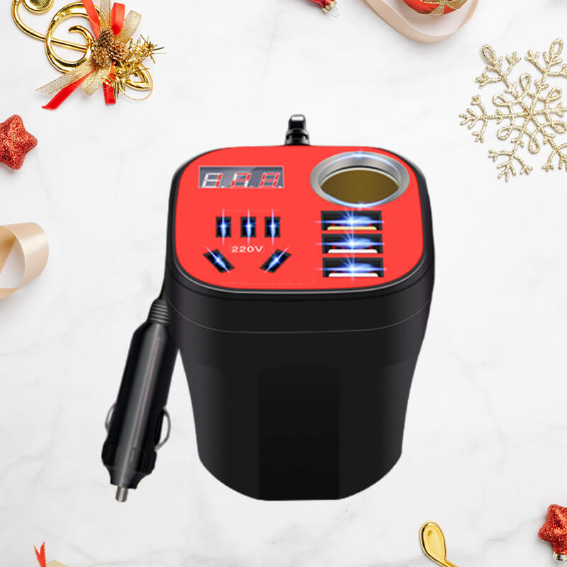 Convertisseur et Chargeur QC Type-C pour Voiture, Monté sur Tableau de Bord
