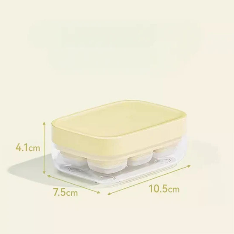 Promo limitée 50% : Mini Bac à Glaçons Réutilisable 6 Compartiments – Fermeture Rapide, Sans BPA, Démoulage Facile, Silicone Alimentaire, Compact pour Petit Congélateur