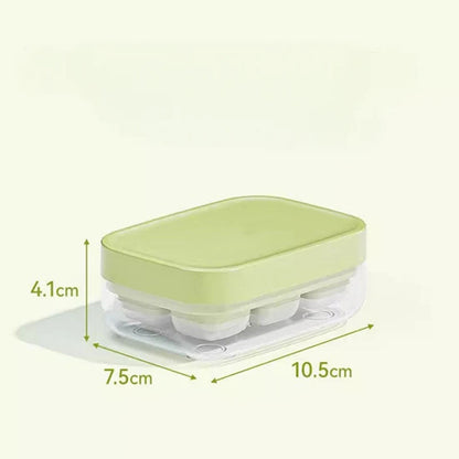 Promo limitée 50% : Mini Bac à Glaçons Réutilisable 6 Compartiments – Fermeture Rapide, Sans BPA, Démoulage Facile, Silicone Alimentaire, Compact pour Petit Congélateur
