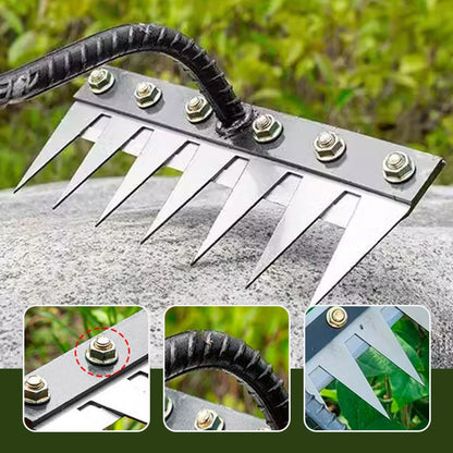 💎 Économisez 50% sur le Râteau de Désherbage en Acier au Carbone — 5/6/7/8 Dents, Anti-Rouille et Polyvalent pour le Jardin 🌿🪛