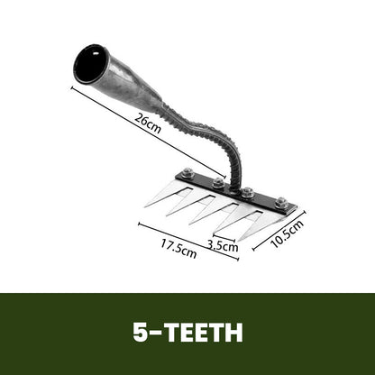 💎 Économisez 50% sur le Râteau de Désherbage en Acier au Carbone — 5/6/7/8 Dents, Anti-Rouille et Polyvalent pour le Jardin 🌿🪛
