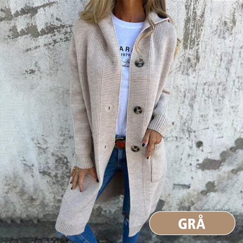 🥳Chaude vente 55% de réduction🌸Veste en tricot à boutons avec capuche pour femmes