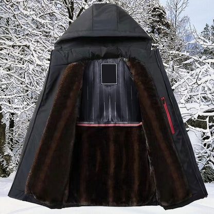 ❄️Offres spéciales hiver❄️Parka thermique épaisse à capuche pour homme