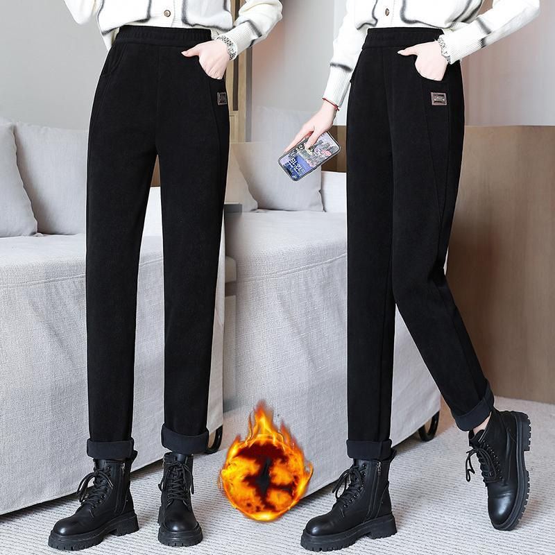 🔥 50% DE RÉDUCTION! 💫 PANTALON CHAUD FEMME - Taille Haute & Doublure Polaire, Confort Optimal pour L'Hiver, Idéal pour Sport et Loisirs ❄️👖
