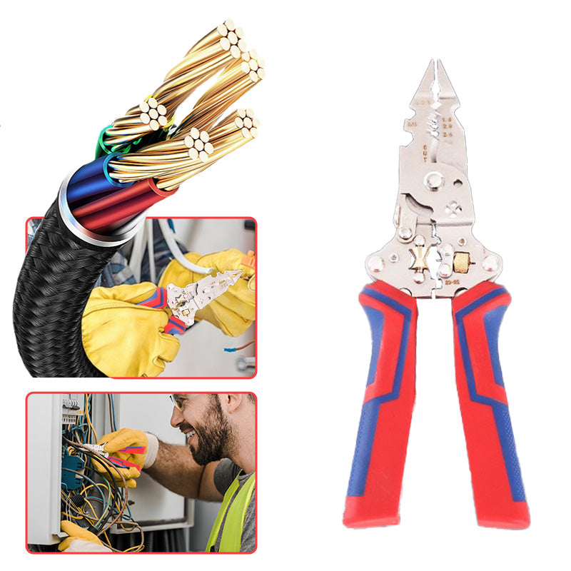 Pince pliante multifonctionnelle professionnelle pour électricien avec mesure électrique intégrée