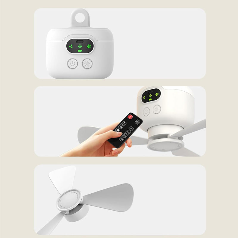 📢50 % DE RÉDUCTION !! ⏰Ventilateur de plafond rechargeable avec éclairage LED🌬️✨【J'ai hâte de recevoir ta commande】