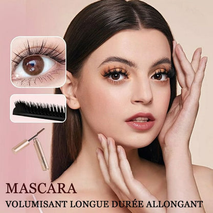 💄 Offre duo : Achetez 1, Obtenez 1 gratuit – Mascara waterproof et flexible pour une tenue longue durée, sans paquets et un volume naturel qui sublime le regard 👁️