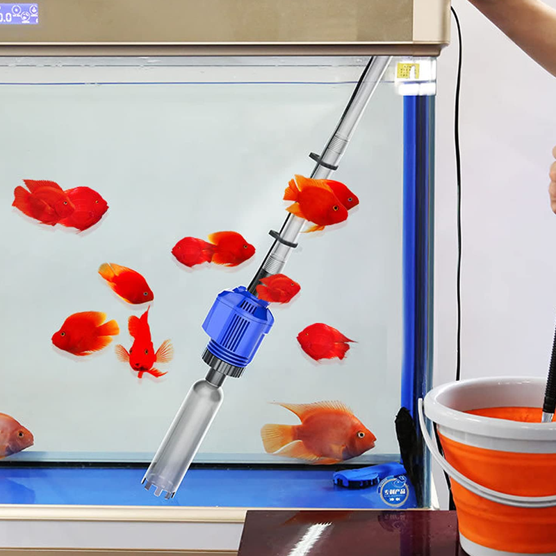 Changeur d'eau et Nettoyeur de Filtre pour Aquarium à Aspiration Électrique – Entretien Facile de Votre Aquarium 🐠🔧