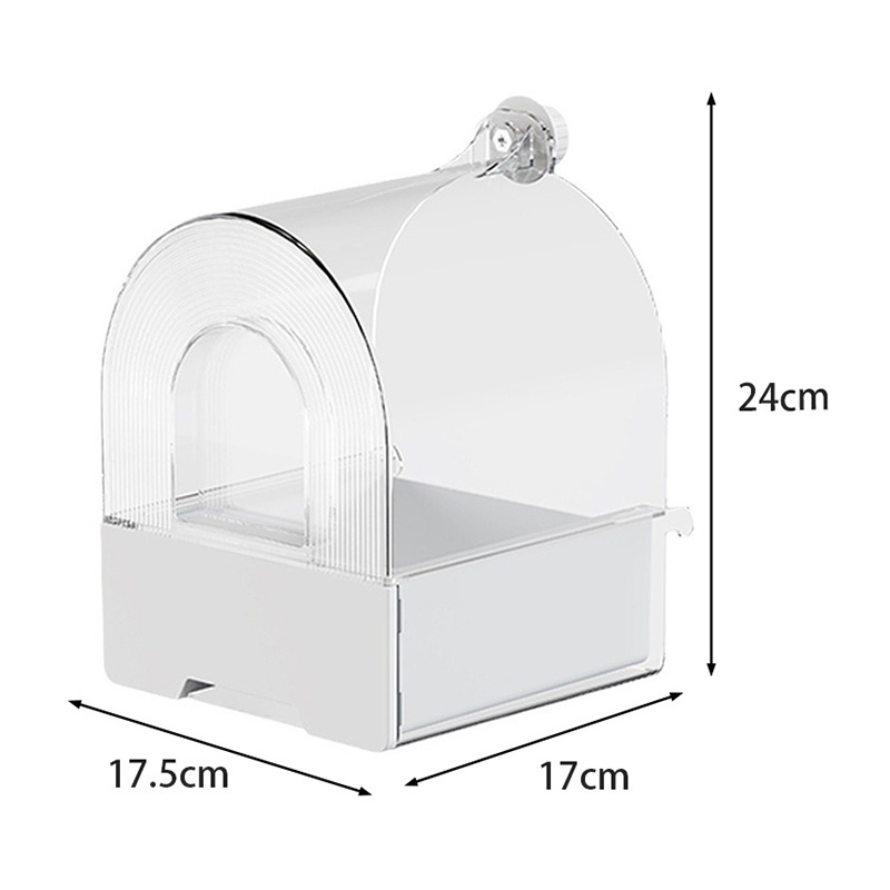 Bassin 2-en-1 pour le bain et l’alimentation des perroquets — pratique et polyvalent