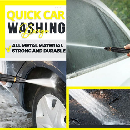 💦 Offre limitée -50% : Nettoyeur Haute Pression 10x, 8 Modes, Boîtier Métal Robuste – Idéal Voiture & Jardin 🏡🚗