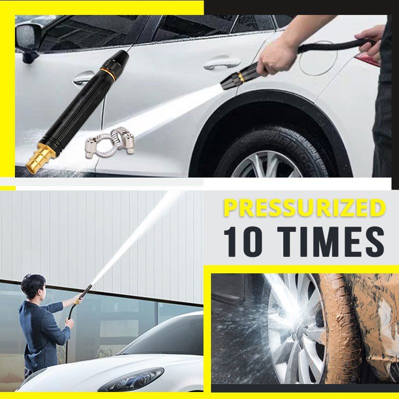 💦 Offre limitée -50% : Nettoyeur Haute Pression 10x, 8 Modes, Boîtier Métal Robuste – Idéal Voiture & Jardin 🏡🚗