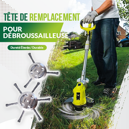 🌿 OFFRE SPÉCIALE : 1 ACHETÉE, 1 OFFERT – Tête de Remplacement Universelle pour Débroussailleuse, Installation Ultra-Facile et Construction Durable pour le Jardinage ✨