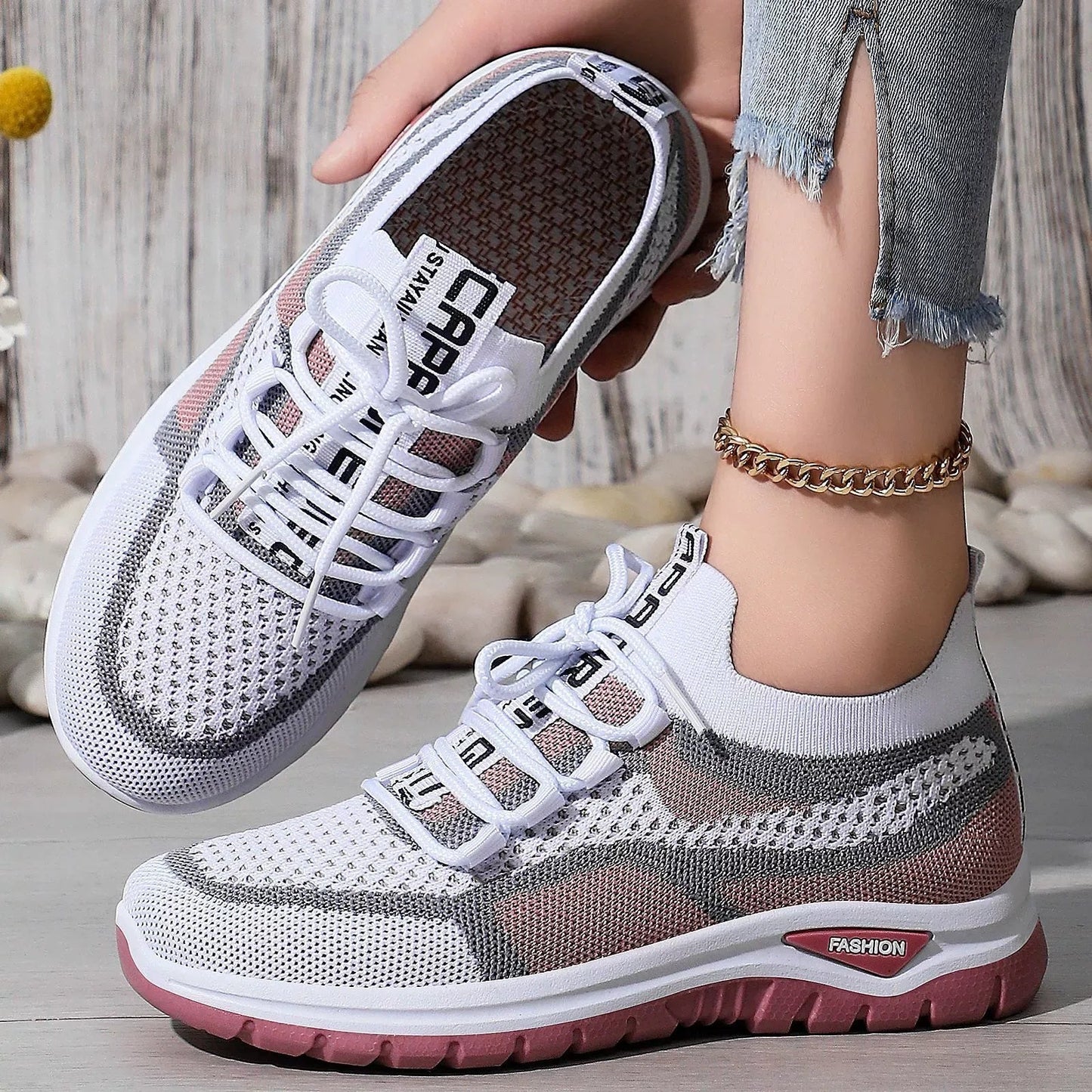 🔥Nouveau modèle 2025 🔥👟Chaussures de course à lacets décontractées pour femmes