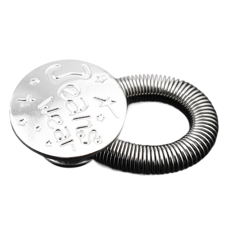 🔝 Bouton d'extension de taille à ressort métallique pour jeans – pratique, durable et facile à installer