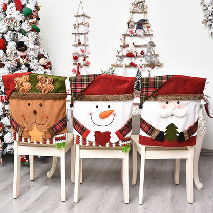 Housse de chaise Noël – Déco festive et élégante pour vos tables de fête