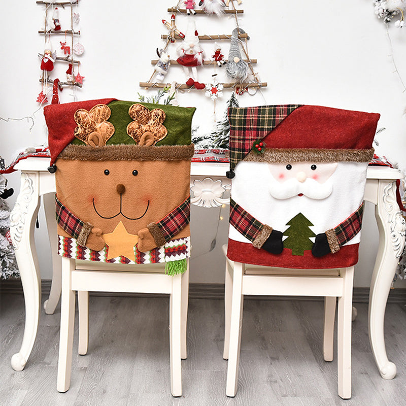 Housse de chaise Noël – Déco festive et élégante pour vos tables de fête