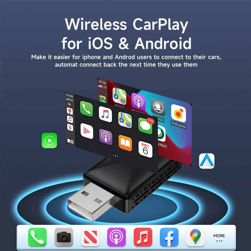 🚗Adaptateur CarPlay sans fil avec port USB💪